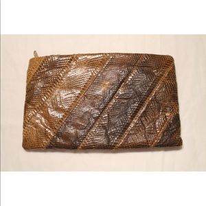 Vintage Snakeskin Clutch